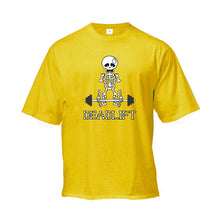 Load image into Gallery viewer, Human Skeleton Deadlift Barbell Gym Clothing Men Fitness Oversized Loose T-Shirt
