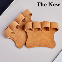 Load image into Gallery viewer, Leather Weight Lifting Training Gloves Palm Protection
