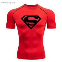 Load image into Gallery viewer, Sports Compression Shirt Men's T-Shirt Short Sleeve Quick Dry Summer Fitness Top Bodybuilder T-shirt Running
