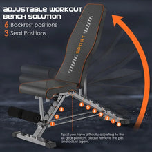Load image into Gallery viewer, KUYOU 2 in 1 Workout Bench Roman Chair, Adjustable Weight Bench for Home Gym
