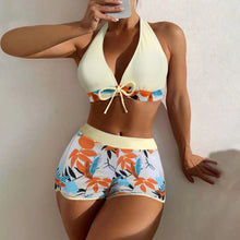 Load image into Gallery viewer, Shorts Bikinis Set  High Waist Swimsuit Women Swimwear
