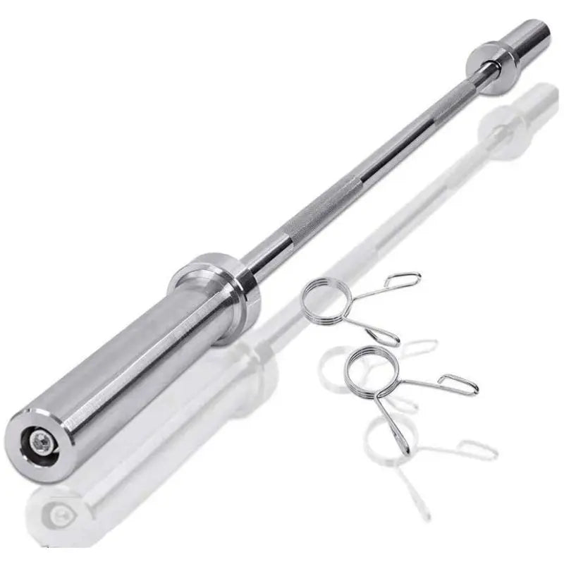 Barbell Bar for 2 Olympic Plates, Home Gym Weightlifting Bar