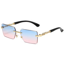 Load image into Gallery viewer, Fashion Rimless Sunglasses UV400 Rectangle Women Men Shades Hiking
