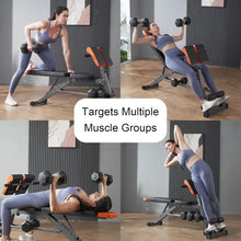Load image into Gallery viewer, All-in-One Weight Bench–Multi-Functional Full Body Workout Equipment:
