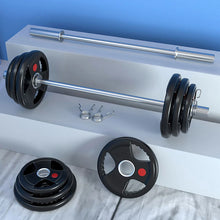 Load image into Gallery viewer, Weightlifting Hard Pull Rubber Barbell Plates Large Hole Bar Barbell Plates
