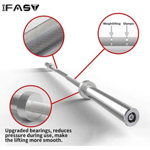 Load image into Gallery viewer, Barbell Bar for 2 Olympic Plates, Home Gym Weightlifting Bar
