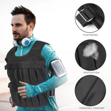 Load image into Gallery viewer, 3/20/15/35/50kg Weighted Vest Adjustable Weighted Exercise Vest Workout Equipment for Running
