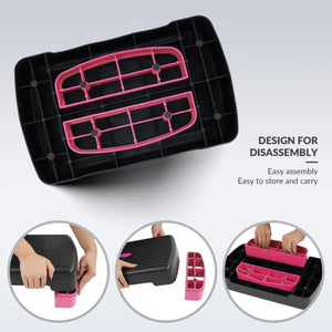 Adjustable Workout Aerobic Stepper Step Platform