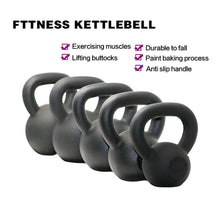 Load image into Gallery viewer, 15LB Solid Cast Iron Kettlebell
