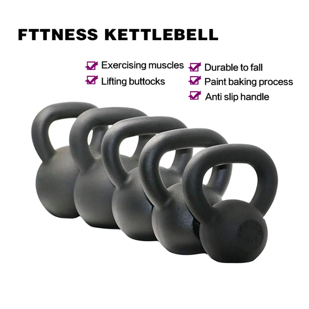 15LB Solid Cast Iron Kettlebell