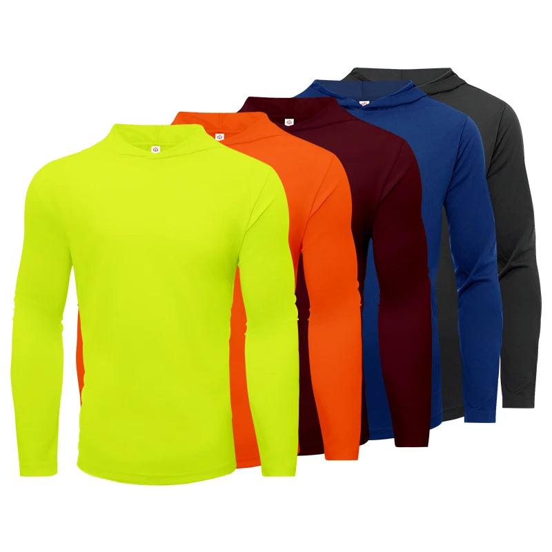 Men's five piece sports long sleeved T-shirt