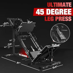 Leg Press Hack Squat Machine