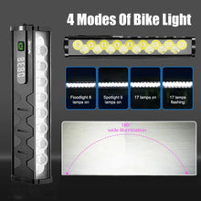 Load image into Gallery viewer, Bicycle Light Front 8/17LED 25500Lumen Bike Light 10000mAh
