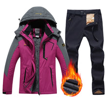 Load image into Gallery viewer, Ski Suit Women's Waterproof Snowboard Jacket Pants
