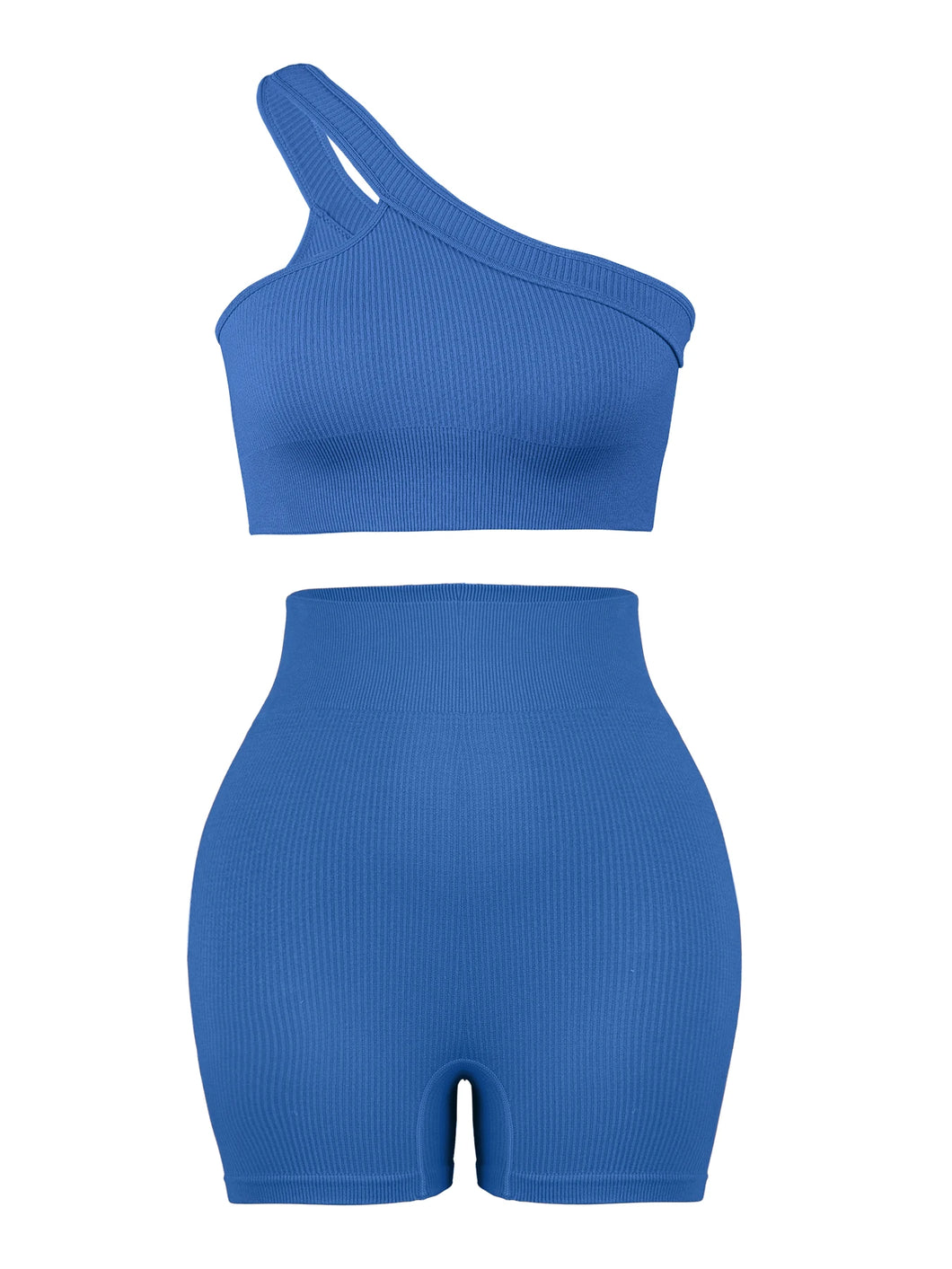 CHRLEISURE Seamless Sports Set Women Fitness Outfit Rib Yoga Suit