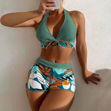 Load image into Gallery viewer, Shorts Bikinis Set  High Waist Swimsuit Women Swimwear
