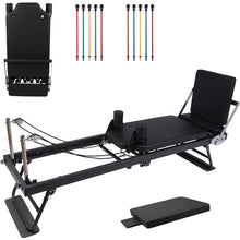 Load image into Gallery viewer, Foldable Reformer Pilates Machine with Adjustable Reformer Heights
