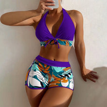 Load image into Gallery viewer, Shorts Bikinis Set  High Waist Swimsuit Women Swimwear
