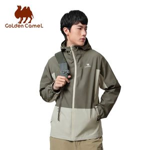 GOLDEN CAMEL Outdoor Hiking Jackets Women Windbreakers Waterproof Single Jacket for Men