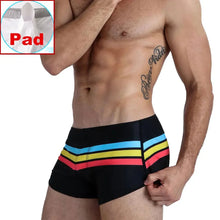 Load image into Gallery viewer, Mens Swimsuit Swim Trunks Strip Swimwear
