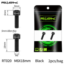 Load image into Gallery viewer, 1pc Risk M20*8 Titanium Alloy Crank Cover,for Deore/XT/XTR 105/SLX/UT/DA Bike
