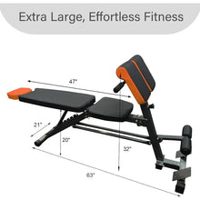 Load image into Gallery viewer, All-in-One Weight Bench–Multi-Functional Full Body Workout Equipment:
