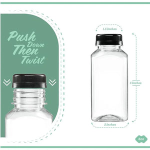 8OZ Plastic Bottles With Caps small juice containers