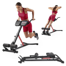 Load image into Gallery viewer, Foldable Hyperextension Roman Chair w/Back Extension, Home Gym Sit Up Bench
