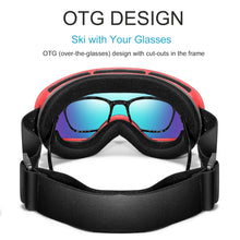 Load image into Gallery viewer, Men Women Outdoor Sports Ski goggles Anti-fog Snowboarding Snowmobile Glasses
