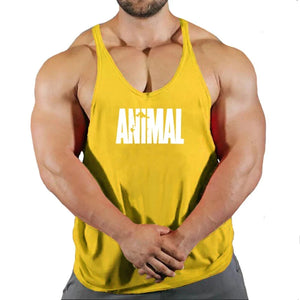 Gym Top Men Muscular Man Fitness Men's Vest Stringer Vests Shirt Bodybuilding Clothing