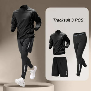 2025 Spring Men's Quick Dry Jacket Suit 1-4 piece Outdoor Fitness Running Sets