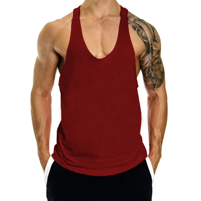 Summer Cotton Sleeveless Shirts Men Tank Top