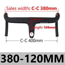Load image into Gallery viewer, KOCEVLO X01 Road Bike Full Carbon Fiber Stem Integrated Bicycle Handlebar
