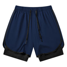 Load image into Gallery viewer, Men's 2 in 1 Running Workout Short with Phone Pocket Towel Loop
