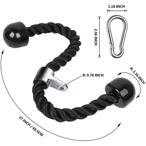 Tricep Rope Push Pull Down Cord for Bodybuilding Exercise