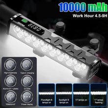 Load image into Gallery viewer, Bicycle Light Front 8/17LED 25500Lumen Bike Light 10000mAh

