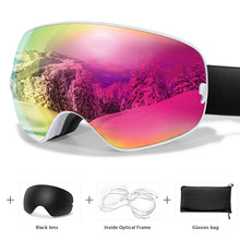 Load image into Gallery viewer, Men Women Outdoor Sports Ski goggles Anti-fog Snowboarding Snowmobile Glasses
