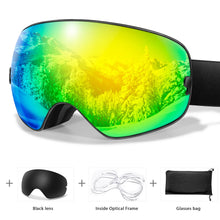 Load image into Gallery viewer, Men Women Outdoor Sports Ski goggles Anti-fog Snowboarding Snowmobile Glasses
