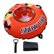 Load image into Gallery viewer, 43.3 Inch Snow Tube PVC Cold Proof Inflatable Snow Sled
