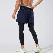 Load image into Gallery viewer, Fake Two Piece Quick Dry Sports Trousers for  Fitness Yoga Pants

