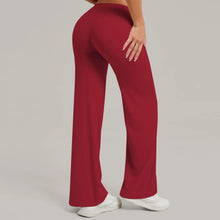 Load image into Gallery viewer, Women's New Pilates Straight Leg  Pants Hip Lifting Tight Fitting Wide Leg Pants
