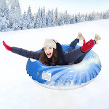 Load image into Gallery viewer, Adult Inflatable Snow Tube, Thickened Heavy-Duty Hard-Bottom Snow Sled with Handles
