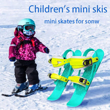 Load image into Gallery viewer, Mini Short Ski Skates Skis Boots Skiboards Adjuatable Adults Short Shoe Snowblades
