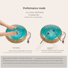 Load image into Gallery viewer, 12 Inch 15 Note Tongue Drum D Key Ethereal Drum Beginner Hand Pan Drums Yoga Meditation
