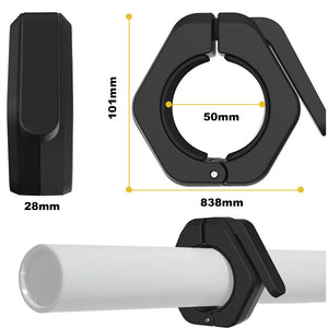 ‌Non Slip 2 Inch Olympic Barbell Clamps with Quick Release Spin Lock