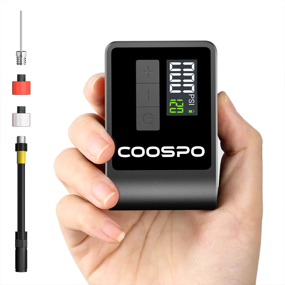 COOSPO Mini Electric Air Pump Portable Digital Inflator