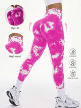 Load image into Gallery viewer, Women's Seamless Tie-dye Yoga Pants

