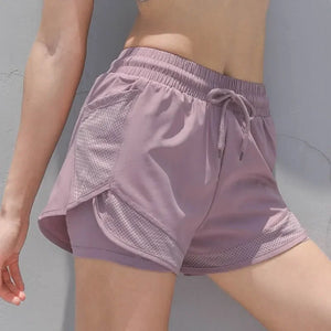 Summer sports shorts, women's loose casual anti-walking, light speed drying, high-waisted running,