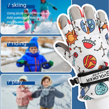 Load image into Gallery viewer, Cute Children's Ski Gloves
