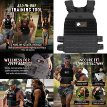 Load image into Gallery viewer, Adjustable Weighted Vest for Men &amp; Women - Rucking, Workout, Running
